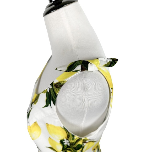 Bbonfinedress Lemon Print Summer Dress Pinup Size Medium - Picture 3 of 9
